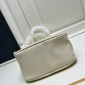 Replica PRADA White Leather Mini Tote Bag