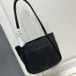 Replica PRADA Black Leather Mini Tote Bag