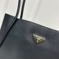 Replica PRADA Black Leather Mini Tote Bag