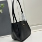 Replica PRADA Black Leather Mini Tote Bag