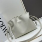 Replica Loewe Mini Sea Salt leather Flamenco clutch bag