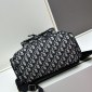 Replica Dior Men Motion Backpack Black Dior Oblique Mirage Technical Fabric and Grained Calfskin