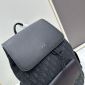 Replica Dior Men Motion Backpack Black Dior Oblique Mirage Technical Fabric and Grained Calfskin