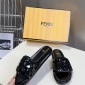 Replica Fendi sequined beaded flat slippers