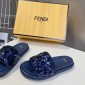 Replica Fendi sequined beaded flat slippers