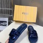 Replica Fendi sequined beaded flat slippers