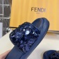 Replica Fendi sequined beaded flat slippers