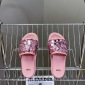 Replica Fendi sequined beaded flat slippers