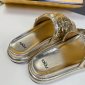 Replica Fendi sequined beaded flat slippers