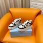 Replica Prada 24ss platform small white shoes