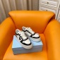 Replica Prada 24ss platform small white shoes