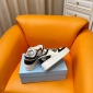 Replica Prada 24ss platform small white shoes