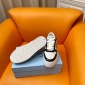 Replica Prada 24ss platform small white shoes