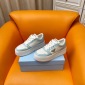 Replica Prada 24ss platform small white shoes