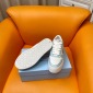 Replica Prada 24ss platform small white shoes