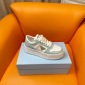 Replica Prada 24ss platform small white shoes