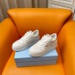 Replica Prada 24ss platform small white shoes