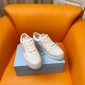 Replica Prada 24ss platform small white shoes