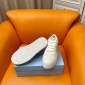 Replica Prada 24ss platform small white shoes