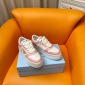 Replica Prada 24ss platform small white shoes