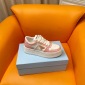 Replica Prada 24ss platform small white shoes