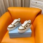 Replica Prada 24ss platform small white shoes