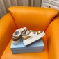 Replica Prada 24ss platform small white shoes