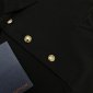 Replica Louis Vuitton Letter embroidered cotton lapel short-sleeved polo shirt