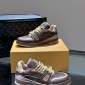 Replica Louis Vuitton Grain cattle leather renders colorful colors training shoes