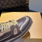 Replica Louis Vuitton Grain cattle leather renders colorful colors training shoes