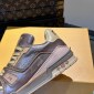 Replica Louis Vuitton Grain cattle leather renders colorful colors training shoes