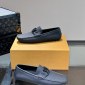 Replica Louis Vuitton Leather loafers