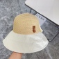 Replica YSL Poplar wood woven splicing fisherman hat