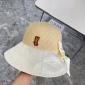 Replica YSL Poplar wood woven splicing fisherman hat