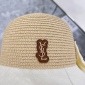 Replica YSL Poplar wood woven splicing fisherman hat