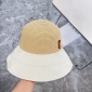 Replica YSL Poplar wood woven splicing fisherman hat