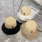 Replica YSL Poplar wood woven splicing fisherman hat