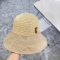 Replica YSL Poplar wood woven splicing fisherman hat