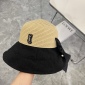 Replica YSL Poplar wood woven splicing fisherman hat