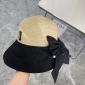 Replica YSL Poplar wood woven splicing fisherman hat