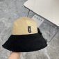 Replica YSL Poplar wood woven splicing fisherman hat