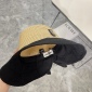 Replica YSL Poplar wood woven splicing fisherman hat