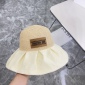 Replica DIOR D-Tulipe Small Brim Cloche Natural Straw - Size 57 - Women