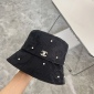 Replica CHANEL Pearl heavy industry shade fisherman hat