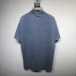 Replica Balenciaga Haze blue short-sleeved T-shirt