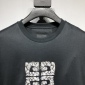 Replica Givenchy Double mercerized cotton 4G woven printed short-sleeved T-shirt