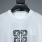 Replica Givenchy Double mercerized cotton 4G woven printed short-sleeved T-shirt