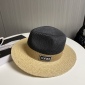 Replica Loewe color woven straw hat