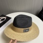 Replica Loewe color woven straw hat