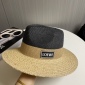 Replica Loewe color woven straw hat